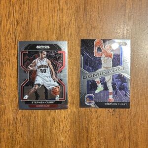 Stephen Curry NBA Golden State Warriors and DavidsonBasketball Trading Cards Set